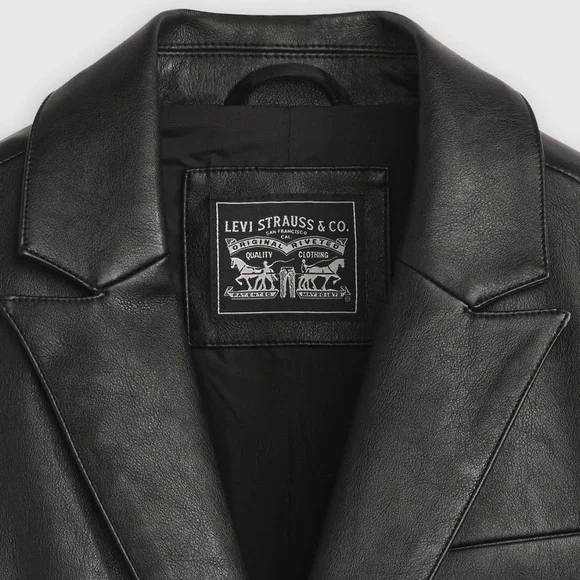 NWT Levi's Black Single Breasted Blazer - Picture 5 of 9